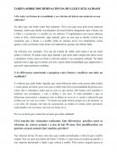Tarea sobre discriminación de la mujer