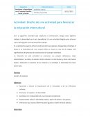 Actividad: Diseño de una actividad para favorecer la educación intercultural. Arcoíris de siluetas