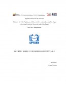 INFORME: SOBRE EL DESARROLLO SUSTENTABLE