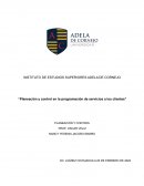 Planeación y control en la programación de servicios a los clientes