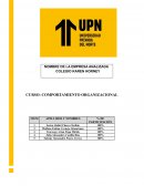 Comportamiento organizacional.El Colegio Karen Horney