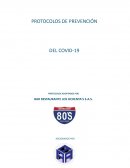 PROTOCOLOS DE PREVENCIÓN DEL COVID-19 PROTOCOLOS ADOPTADOS POR BAR RESTAURANTE LOS OCHENTA'S S.A.S