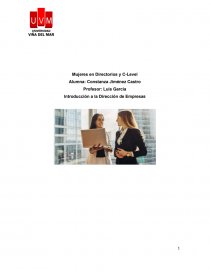 Mujeres en Directorios y C-Level. Página 1