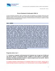 AVALUACIÓ I INTERVENCIÓ CLÍNICA A NENS I ADOLESCENTS.. Página 1
