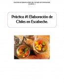 Práctica . Elaboración chiles jalapeños en escabeche