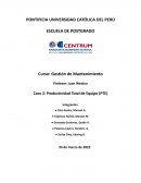 Productividad Total de Equipo (PTE)