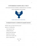 Investigación Formativa: La medición de los agregados monetarios