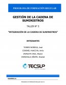 TALLER N° 5 “INTEGRACIÓN DE LA CADENA DE SUMINISTROS”