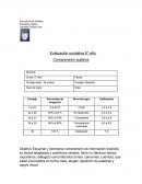 Evaluación sumativa 5° año Comprensión auditiva