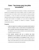 Caso: “lecciones para los jefes ‘encubierto’