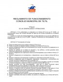 Reglamento de concejo municipal