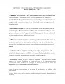 CRITERIOS PARA LA ELABORACIÓN DE ESTÁNDARES DE LA EVALUACIÓN EDUCATIVA
