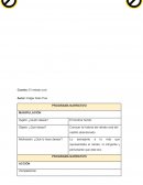 Programa Narrativo El Retrato Oval