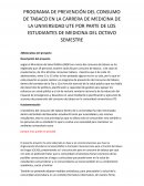 PROGRAMA DE PREVENCIÓN DEL CONSUMO DE TABACO