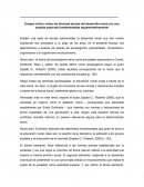 Ensayo crítico sobre las diversas teorías del desarrollo moral