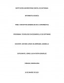 CONCEPTOS GENERALES DE LA INFORMÁTICA PROGRAMA: TECNÓLOGO EN DESARROLLO DE SOFTWARE