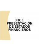 NIC 1 PRESENTACIÓN DE ESTADOS FINANCIEROS