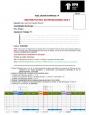 GESTIÓN TÁCTICA DE OPERACIONES 2022-1