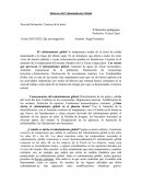 Informe del Calentamiento Global