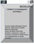 El concepto de cambio social y sus manifestaciones en nuestra sociedad