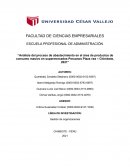 Análisis del proceso de abastecimiento en el área de productos de consumo masivo en supermercados peruanos Plaza Vea – Chimbote, 2021