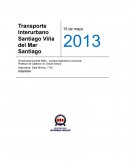 Transporte Interurbano Santiago Viña del Mar Santiago