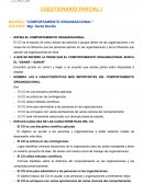 Análisis del comportamiento organizacional