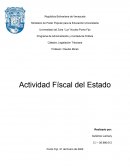 Actividad fiscal del estado