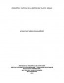 Políticas de la Gestión del Talento Humano