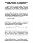 Psicología y Neurocinecia, dos aliadas en enseñanza de L2