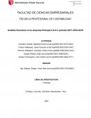 Análisis financiero en la empresa Petroperú S.A.C