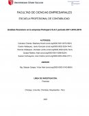 Análisis financiero en la empresa Petroperú S.A.C