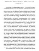 RESEÑA HISTORICA DEL SECTOR PARAISO AZUL