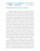 Actividad: Educación formal y no formal