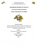 IMPACTO ECONÓMICO DEL COVID 19 AL SECTOR TURISMO EN LAS EMPRESAS PRESTADORAS DE SERVICIOS EN HUANCHACO