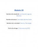 Ciencia y Tecnología. Tabla de análisis