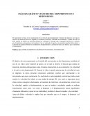 ANÁLISIS GRÁFICO Y ESTUDIO DEL MOVIMIENTO EN 2 DIMENSIONES