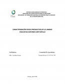 CARACTERIZACIÓN SOCIO PRODUCTIVA DE LA UNIDAD EDUCATIVA ANTONIO JOSÉ SOTILLO
