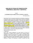 ANÁLISIS DE ZONAS DE SIGNIFICACIÓN: PERIFÉRICA, ANALÍTICA Y SINTÉTICA