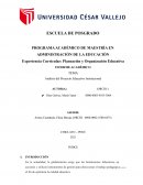 Análisis del Proyecto Educativo Institucional
