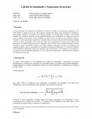 Cálculo de densidades y Separación de mezclas