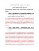 ESTRUCTURA ECONÓMICA MUNDIAL ACTUAL, 2022-2 PRIMER EXAMEN PARCIAL