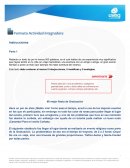 Actividad integradora Ortografía y Gramática