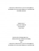 CARTAGENA COMO PUNTO CLAVE EN EL DESARROLLO ECONÓMICO EN EL SECTOR COMERCIAL Y LOGÍSTICO DE COLOMBIA 2020-2022