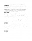 INFORME DE LA EXPERIENCIA RELACION MASA/VOLUMEN
