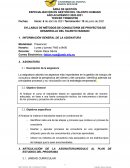 SYLLABUS DE MÉTODOS DE CONSULTORÍA DE PROYECTOS DE DESARROLLO DEL TALENTO HUMANO