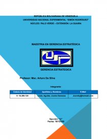 GERENCIA ESTRATEGICA. COMPORTAMIENTO ORGANIZACIONAL. Página 1
