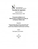 Propuesta de Mejora en el Mantenimiento de Máquinas textiles de la Empresa Tolbans Jean