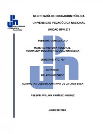 RELATO HISTÓRICO DEL TEMA: “LAS INSTITUCIONES FORMADORAS DE DOCENTES EN LA REGIÓN”. Página 1