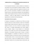 COMPARACIÓN DE LA INTERMEDIACIÓN FINANCIERA ARGENTINA CON LA PERUANA